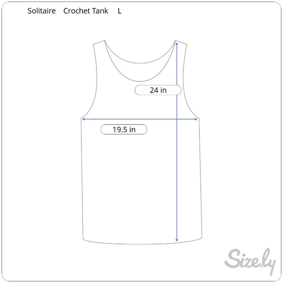 Solitaire | Crochet Overlay Tank | L - Picture 7 of 7
